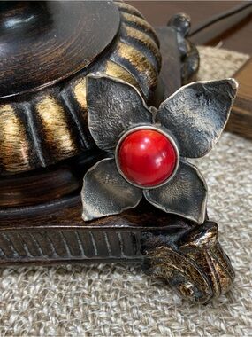 VINTAGE TIBET SHINING ADJUSTABLE SILVER RING